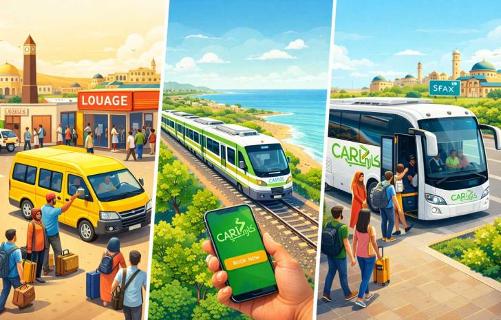Bus, Louage ou Train ? Quel est le meilleur moyen de voyager entre Tunis, Sousse et Sfax ?